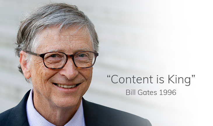 The Evolution of Content Marketing | Everlytic | Email Marketing | Bill Gates | Content is king | 1996