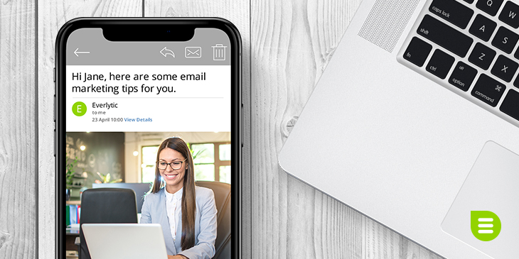 How to Write Compelling Email Subject Lines | Everlytic | Blog image | An email with a name-personalised subject line