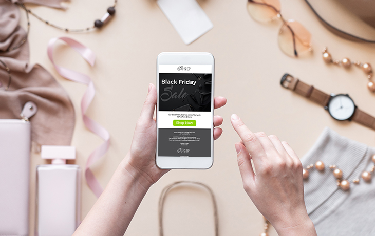 Black Friday 2020 Digital Campaign Ideas for Retail | Everlytic | eCommerce | Black Friday email | Mobile view